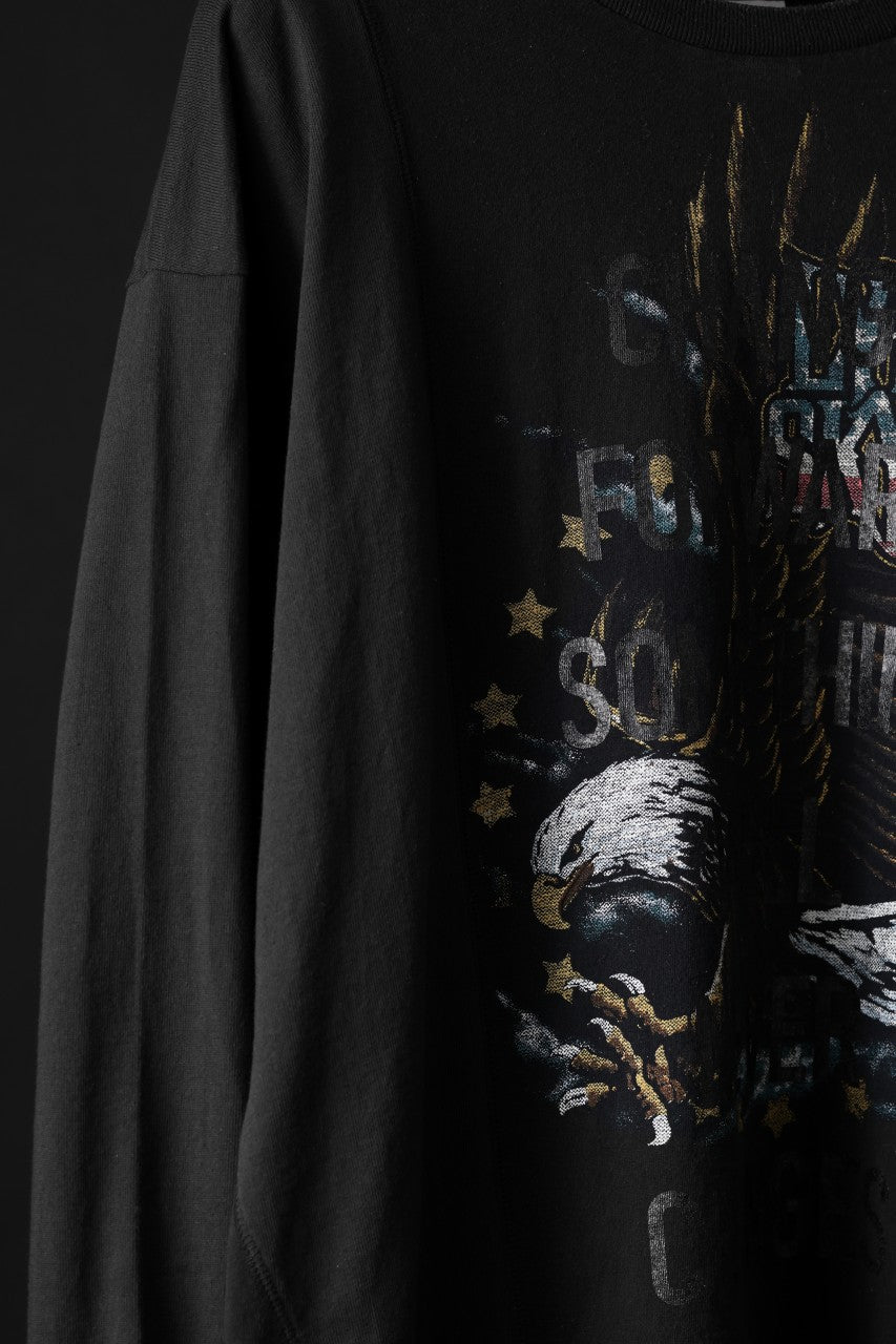 画像をギャラリービューアに読み込む, CHANGES exclusive VINTAGE REMAKE L/S TOPS (MULTI BLACK #V)