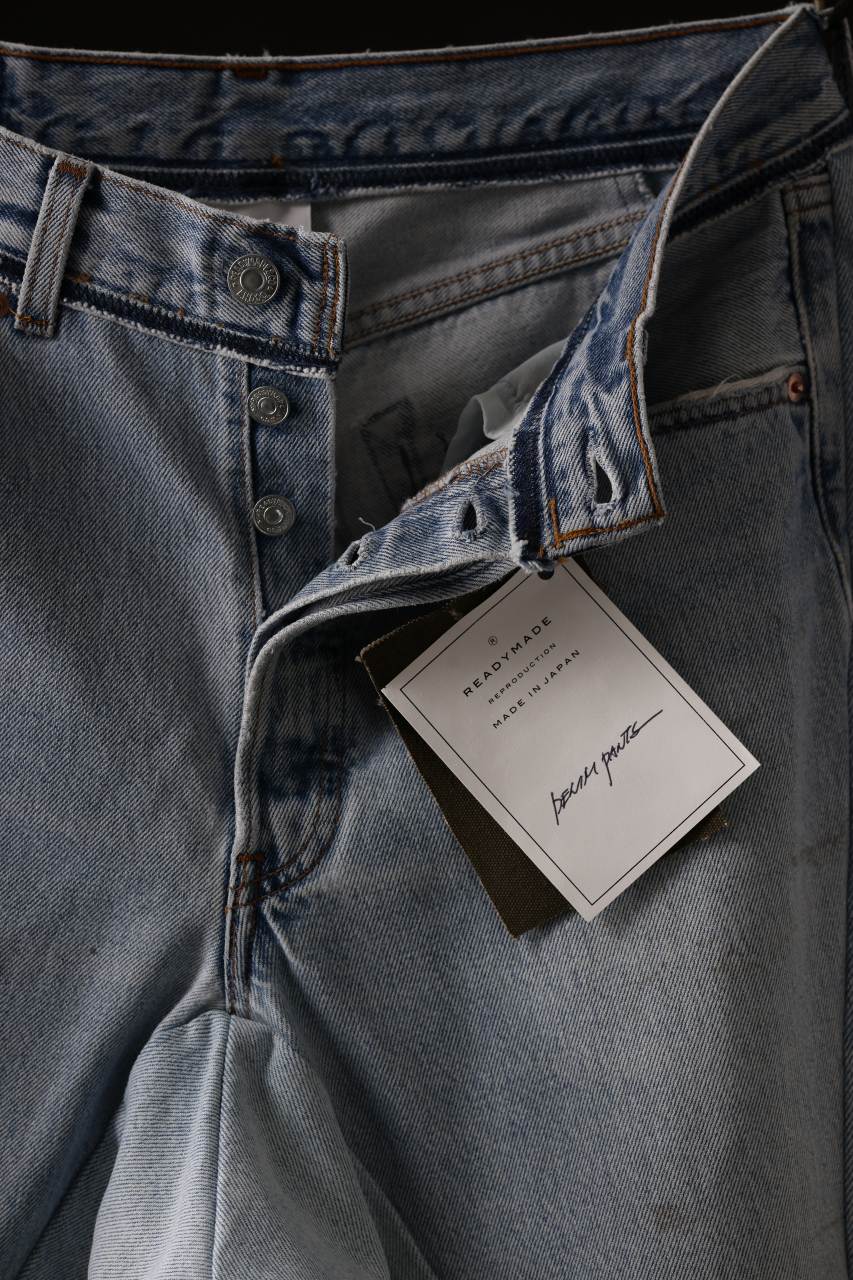 画像をギャラリービューアに読み込む, READYMADE DENIM PANTS (WIDE) / (BLUE #D)