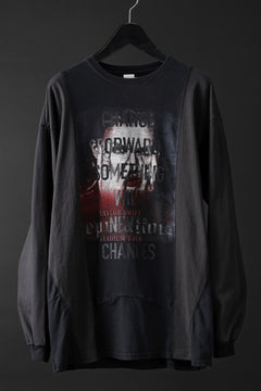 画像をギャラリービューアに読み込む, CHANGES exclusive VINTAGE REMAKE L/S TOPS (MULTI BLACK #W)
