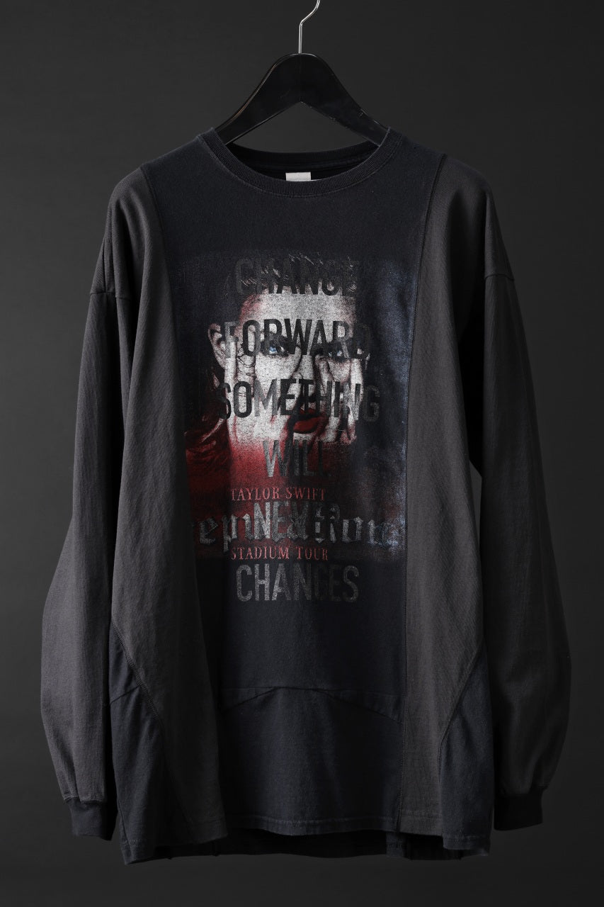 画像をギャラリービューアに読み込む, CHANGES exclusive VINTAGE REMAKE L/S TOPS (MULTI BLACK #W)