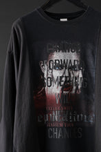 画像をギャラリービューアに読み込む, CHANGES exclusive VINTAGE REMAKE L/S TOPS (MULTI BLACK #W)