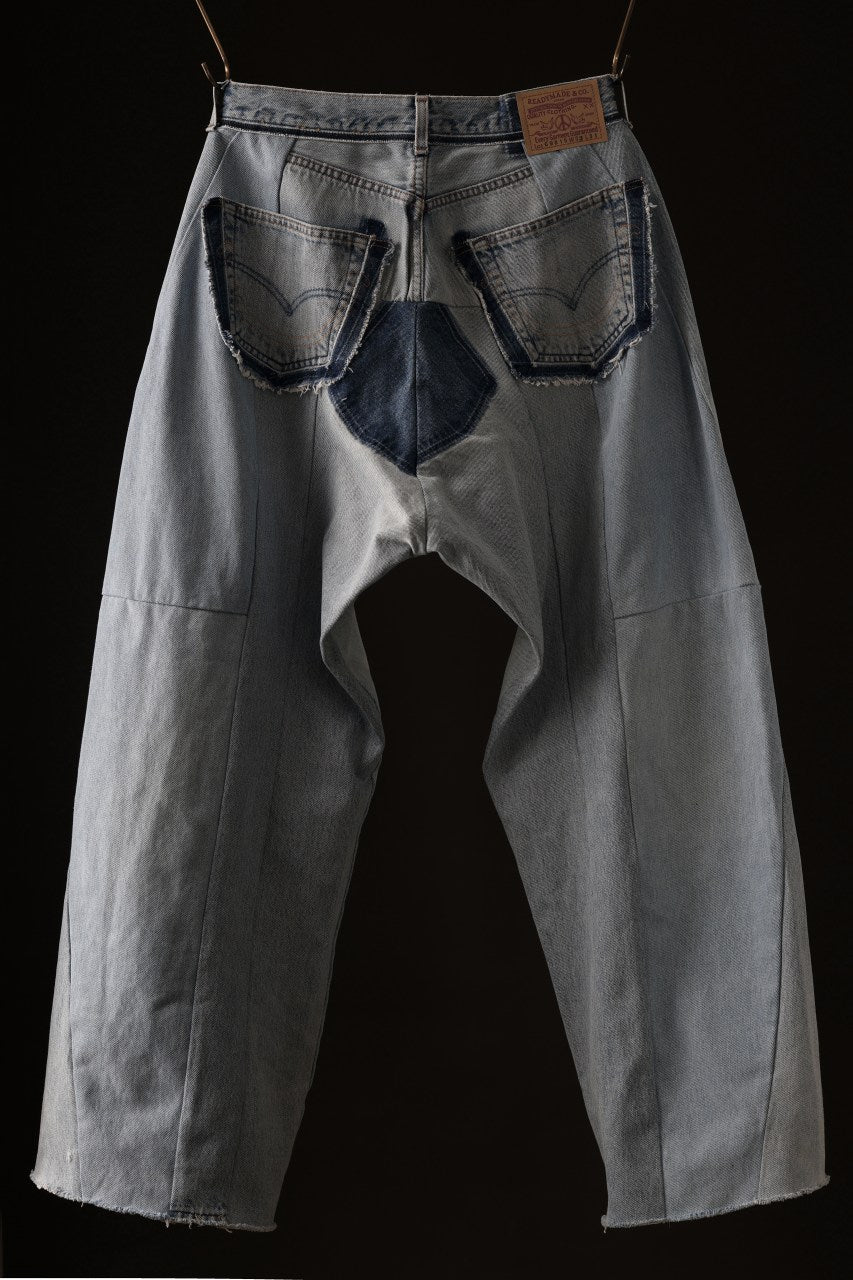 画像をギャラリービューアに読み込む, READYMADE DENIM PANTS (WIDE) / (BLUE #D)