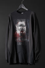 画像をギャラリービューアに読み込む, CHANGES exclusive VINTAGE REMAKE L/S TOPS (MULTI BLACK #W)
