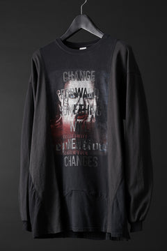 画像をギャラリービューアに読み込む, CHANGES exclusive VINTAGE REMAKE L/S TOPS (MULTI BLACK #W)
