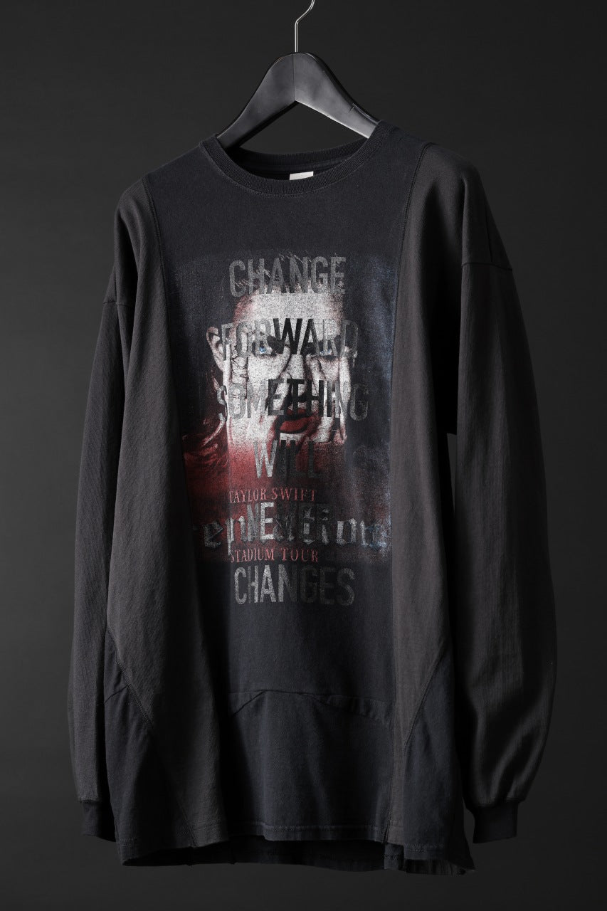 画像をギャラリービューアに読み込む, CHANGES exclusive VINTAGE REMAKE L/S TOPS (MULTI BLACK #W)