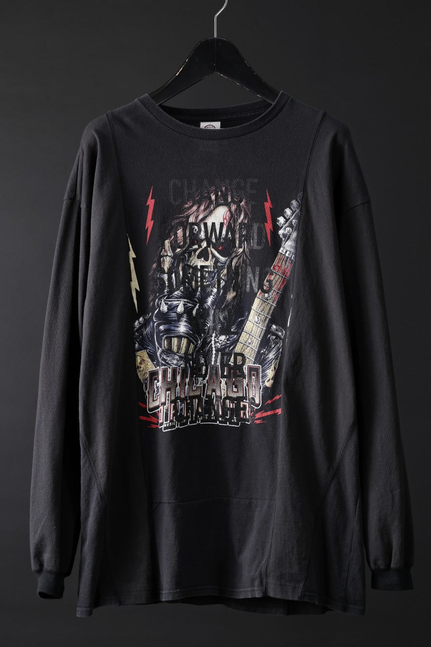 画像をギャラリービューアに読み込む, CHANGES exclusive VINTAGE REMAKE L/S TOPS (MULTI BLACK #X)