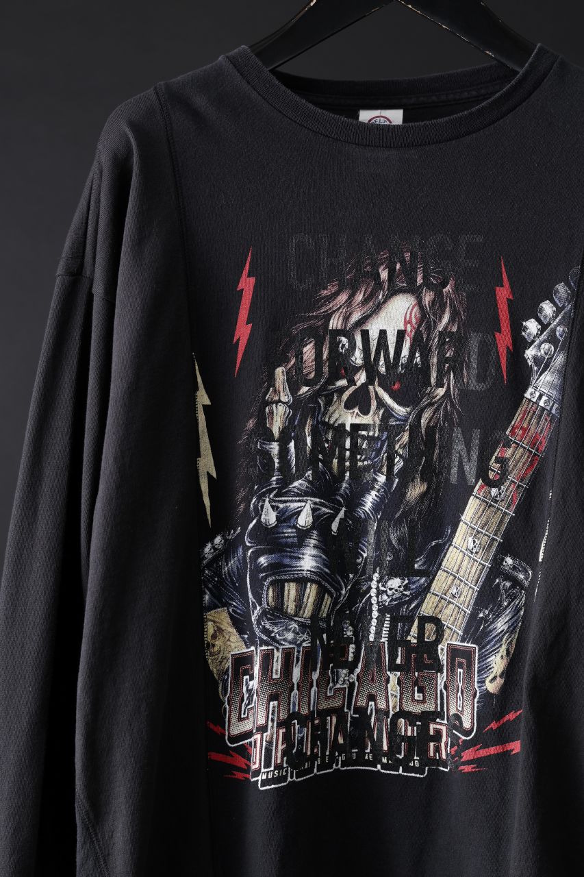 画像をギャラリービューアに読み込む, CHANGES exclusive VINTAGE REMAKE L/S TOPS (MULTI BLACK #X)