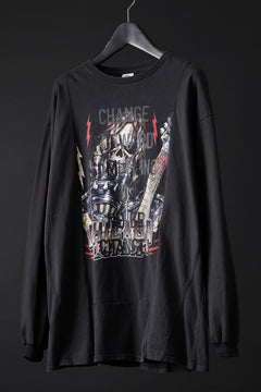 画像をギャラリービューアに読み込む, CHANGES exclusive VINTAGE REMAKE L/S TOPS (MULTI BLACK #X)