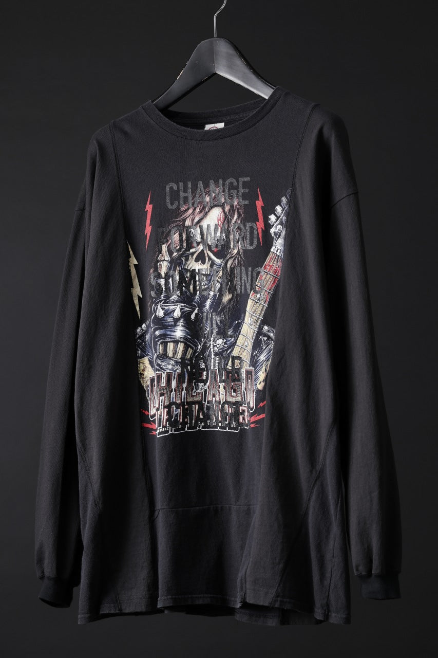 画像をギャラリービューアに読み込む, CHANGES exclusive VINTAGE REMAKE L/S TOPS (MULTI BLACK #X)