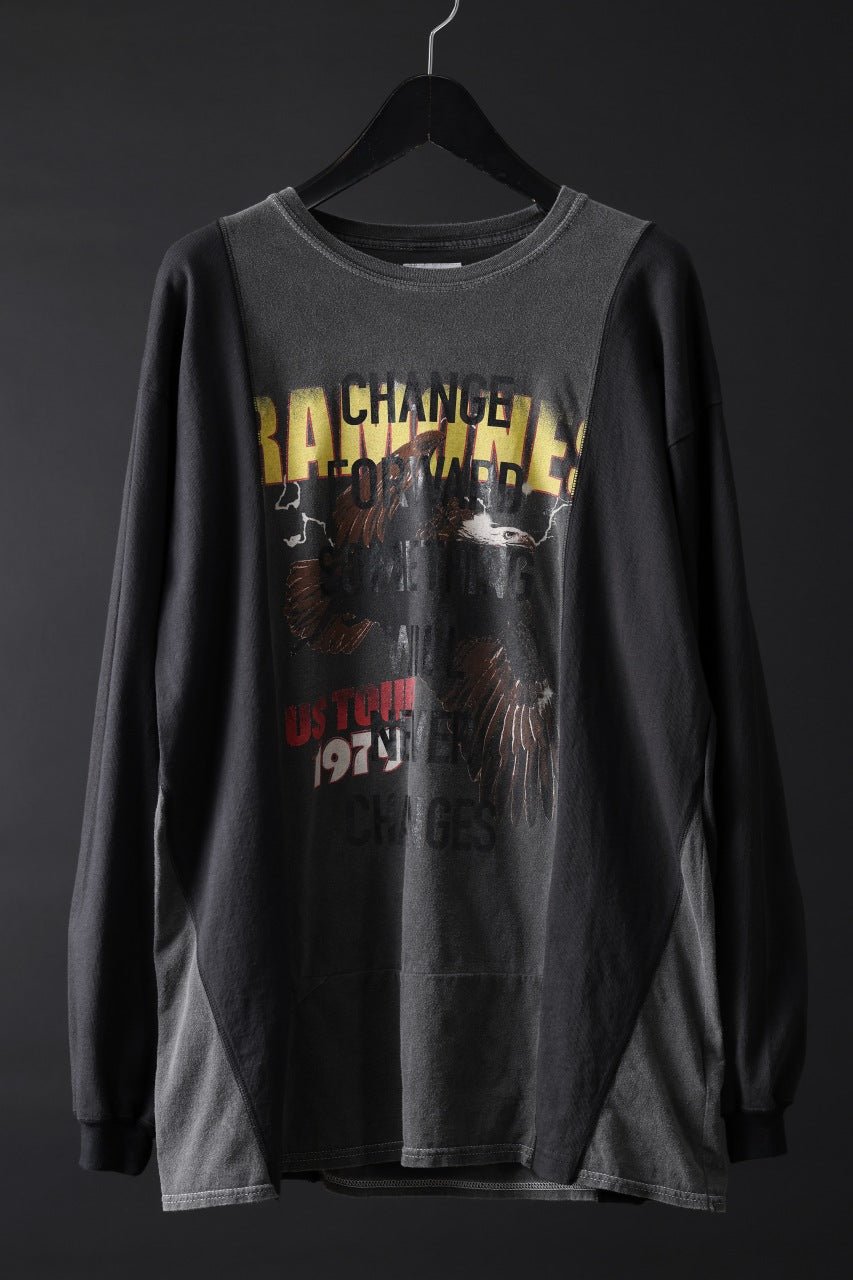 画像をギャラリービューアに読み込む, CHANGES exclusive VINTAGE REMAKE L/S TOPS (MULTI BLACK #Z)