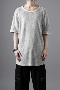 画像をギャラリービューアに読み込む, thom/krom SLIM FIT SHORT SLEEVE TEE / LINEN COTTON JERSEY (CREAM T10)