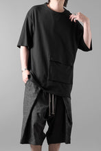 画像をギャラリービューアに読み込む, Y-3 Yohji Yamamoto POCKET S/S TEE / CREPE COTTON JERSEY (BLACK)