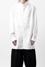 画像をギャラリービューアに読み込む, Y's for men CROSSED CHEST POCKET SHIRT / COTTON BROAD (WHITE)