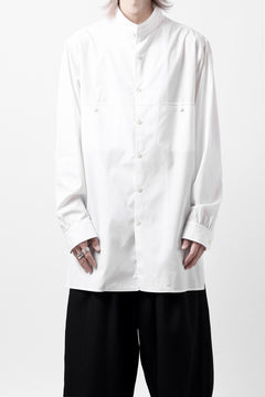 画像をギャラリービューアに読み込む, Y's for men CROSSED CHEST POCKET SHIRT / COTTON BROAD (WHITE)