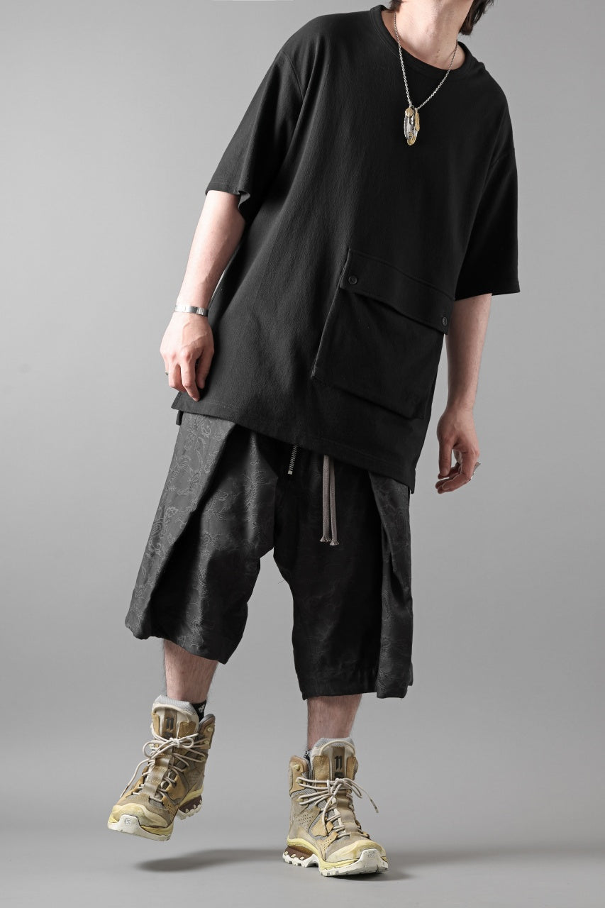 画像をギャラリービューアに読み込む, Y-3 Yohji Yamamoto POCKET S/S TEE / CREPE COTTON JERSEY (BLACK)