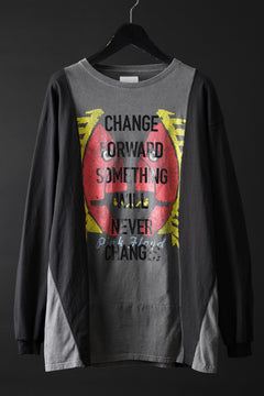 画像をギャラリービューアに読み込む, CHANGES exclusive VINTAGE REMAKE L/S TOPS (MULTI BLACK #A')