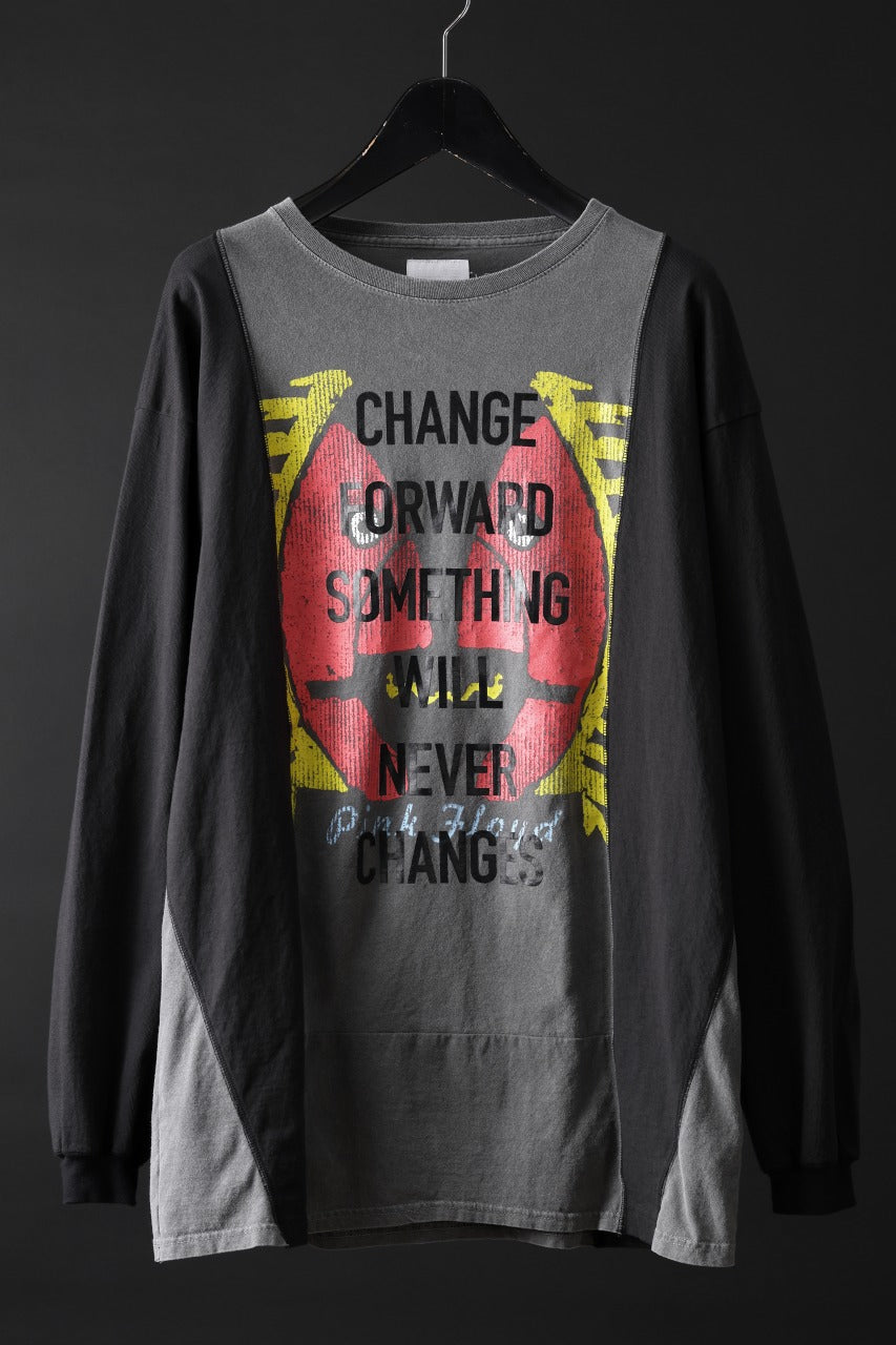 画像をギャラリービューアに読み込む, CHANGES exclusive VINTAGE REMAKE L/S TOPS (MULTI BLACK #A')