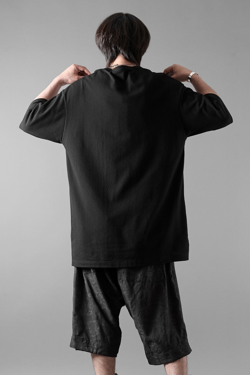 画像をギャラリービューアに読み込む, Y-3 Yohji Yamamoto POCKET S/S TEE / CREPE COTTON JERSEY (BLACK)