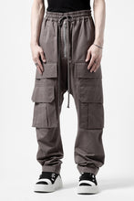 画像をギャラリービューアに読み込む, A.F ARTEFACT FRONT ZIP CARGO SARROUEL EASY PANTS (GREY)