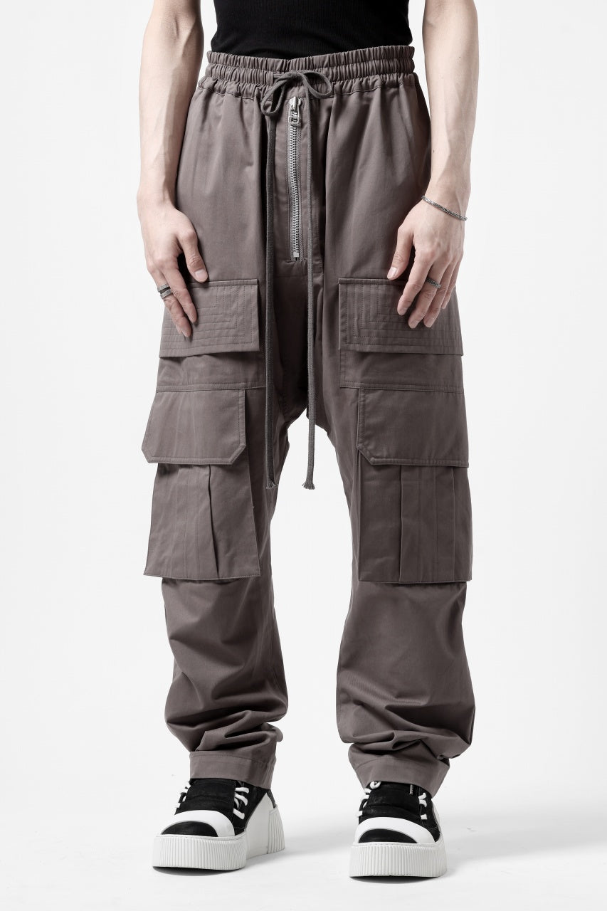 画像をギャラリービューアに読み込む, A.F ARTEFACT FRONT ZIP CARGO SARROUEL EASY PANTS (GREY)