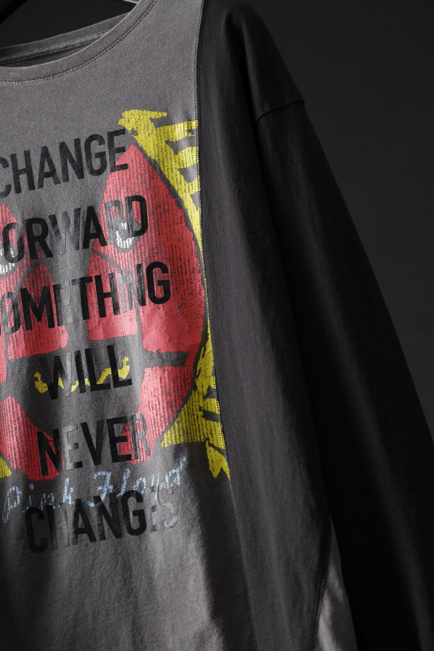 画像をギャラリービューアに読み込む, CHANGES exclusive VINTAGE REMAKE L/S TOPS (MULTI BLACK #A')