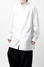 画像をギャラリービューアに読み込む, Y's for men CROSSED CHEST POCKET SHIRT / COTTON BROAD (WHITE)