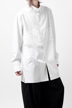 画像をギャラリービューアに読み込む, Y's for men CROSSED CHEST POCKET SHIRT / COTTON BROAD (WHITE)
