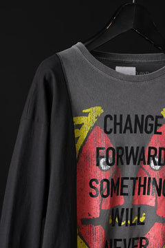 画像をギャラリービューアに読み込む, CHANGES exclusive VINTAGE REMAKE L/S TOPS (MULTI BLACK #A')