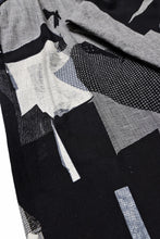 画像をギャラリービューアに読み込む, Y's SUSPENDER PANTS / COLLAGE HOUNDTOOTH (GREY)