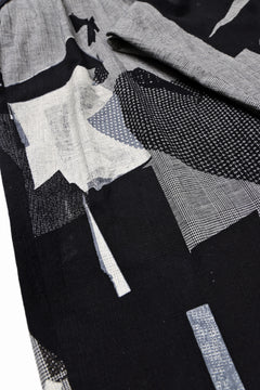 画像をギャラリービューアに読み込む, Y's SUSPENDER PANTS / COLLAGE HOUNDTOOTH (GREY)