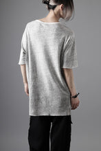 画像をギャラリービューアに読み込む, thom/krom SLIM FIT SHORT SLEEVE TEE / LINEN COTTON JERSEY (CREAM T10)