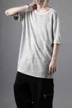 画像をギャラリービューアに読み込む, thom/krom SLIM FIT SHORT SLEEVE TEE / LINEN COTTON JERSEY (CREAM T10)