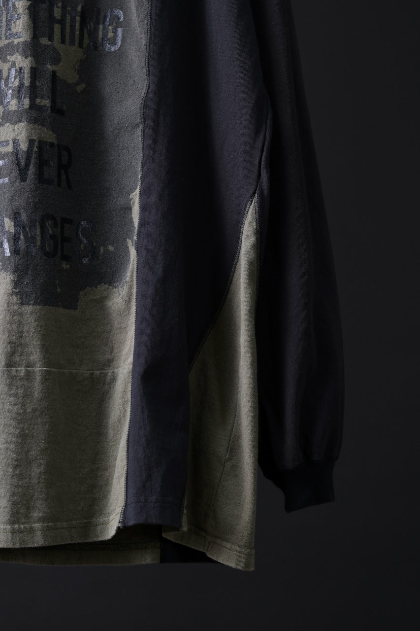 画像をギャラリービューアに読み込む, CHANGES exclusive VINTAGE REMAKE L/S TOPS (MULTI BLACK #B')
