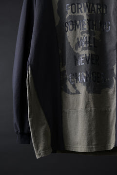 画像をギャラリービューアに読み込む, CHANGES exclusive VINTAGE REMAKE L/S TOPS (MULTI BLACK #B')