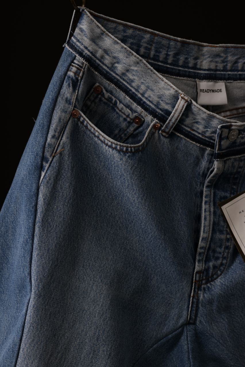 画像をギャラリービューアに読み込む, READYMADE DENIM PANTS (WIDE) / (BLUE #G)