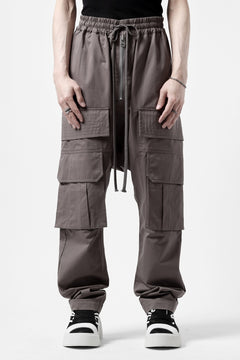 画像をギャラリービューアに読み込む, A.F ARTEFACT FRONT ZIP CARGO SARROUEL EASY PANTS (GREY)