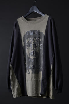 画像をギャラリービューアに読み込む, CHANGES exclusive VINTAGE REMAKE L/S TOPS (MULTI BLACK #B')