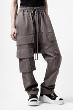 画像をギャラリービューアに読み込む, A.F ARTEFACT FRONT ZIP CARGO SARROUEL EASY PANTS (GREY)