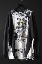 画像をギャラリービューアに読み込む, CHANGES exclusive VINTAGE REMAKE L/S TOPS (MULTI BLACK #C')