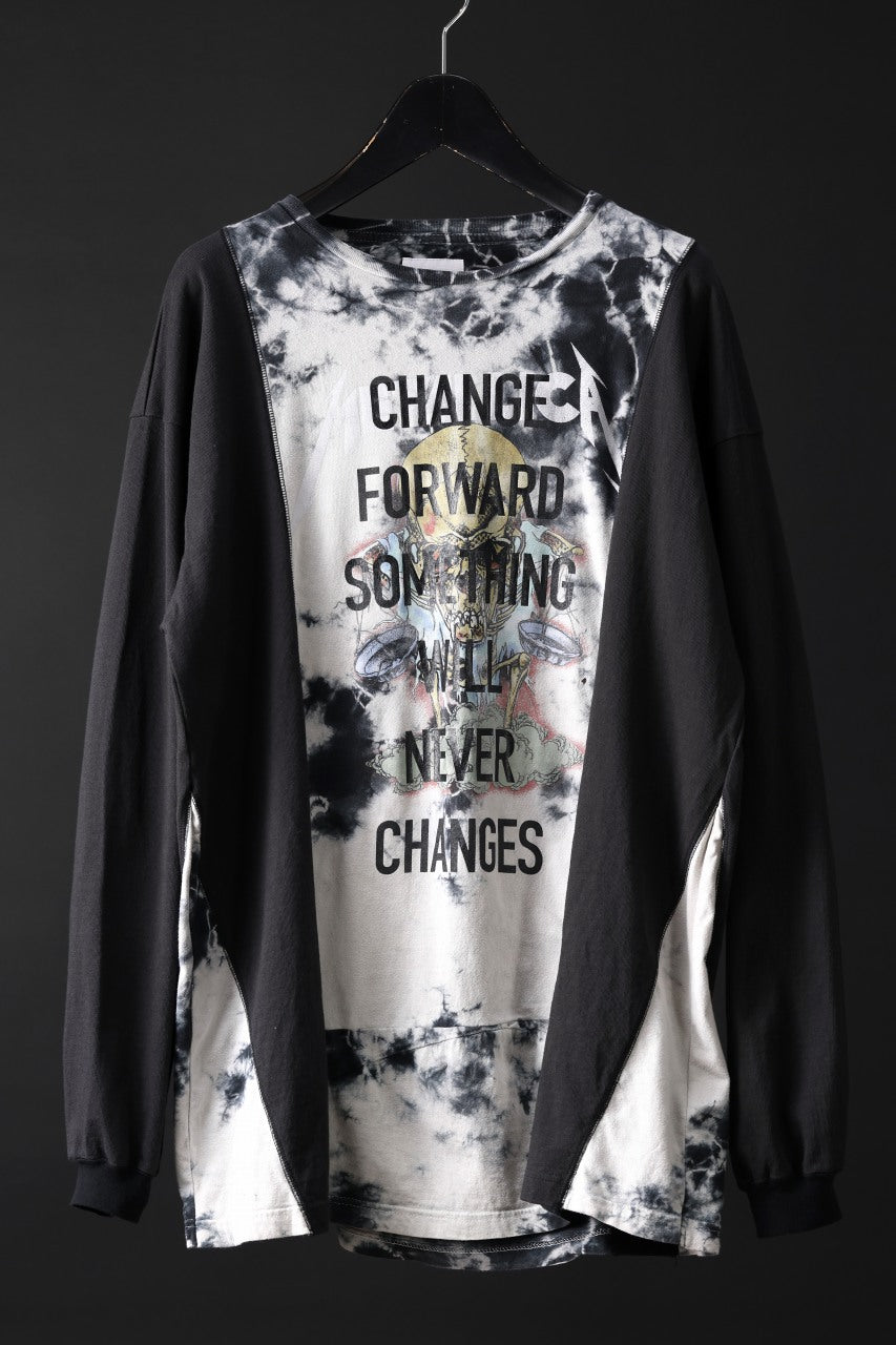 画像をギャラリービューアに読み込む, CHANGES exclusive VINTAGE REMAKE L/S TOPS (MULTI BLACK #C')