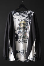 画像をギャラリービューアに読み込む, CHANGES exclusive VINTAGE REMAKE L/S TOPS (MULTI BLACK #C')
