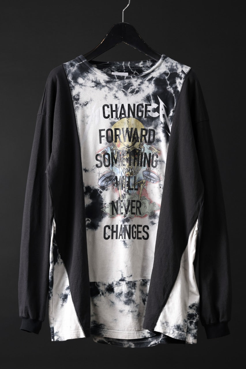 画像をギャラリービューアに読み込む, CHANGES exclusive VINTAGE REMAKE L/S TOPS (MULTI BLACK #C')