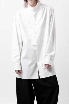 画像をギャラリービューアに読み込む, Y's for men CROSSED CHEST POCKET SHIRT / COTTON BROAD (WHITE)