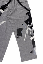 画像をギャラリービューアに読み込む, Y's SUSPENDER PANTS / COLLAGE HOUNDTOOTH (GREY)