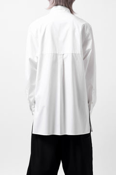 画像をギャラリービューアに読み込む, Y's for men CROSSED CHEST POCKET SHIRT / COTTON BROAD (WHITE)