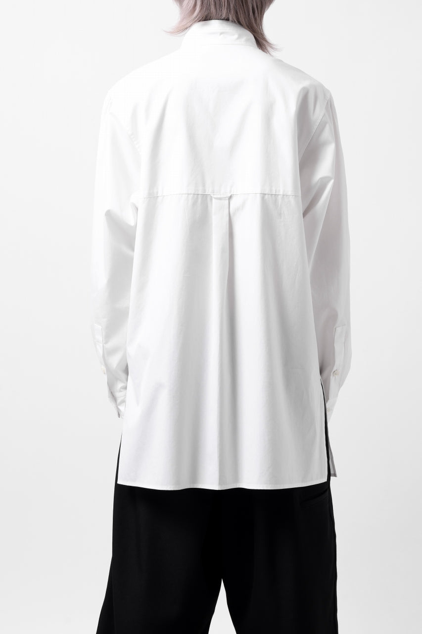 画像をギャラリービューアに読み込む, Y's for men CROSSED CHEST POCKET SHIRT / COTTON BROAD (WHITE)