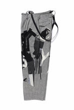 画像をギャラリービューアに読み込む, Y's SUSPENDER PANTS / COLLAGE HOUNDTOOTH (GREY)