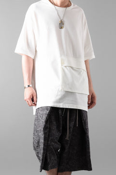 画像をギャラリービューアに読み込む, Y-3 Yohji Yamamoto POCKET S/S TEE / CREPE COTTON JERSEY (OFF WHITE)