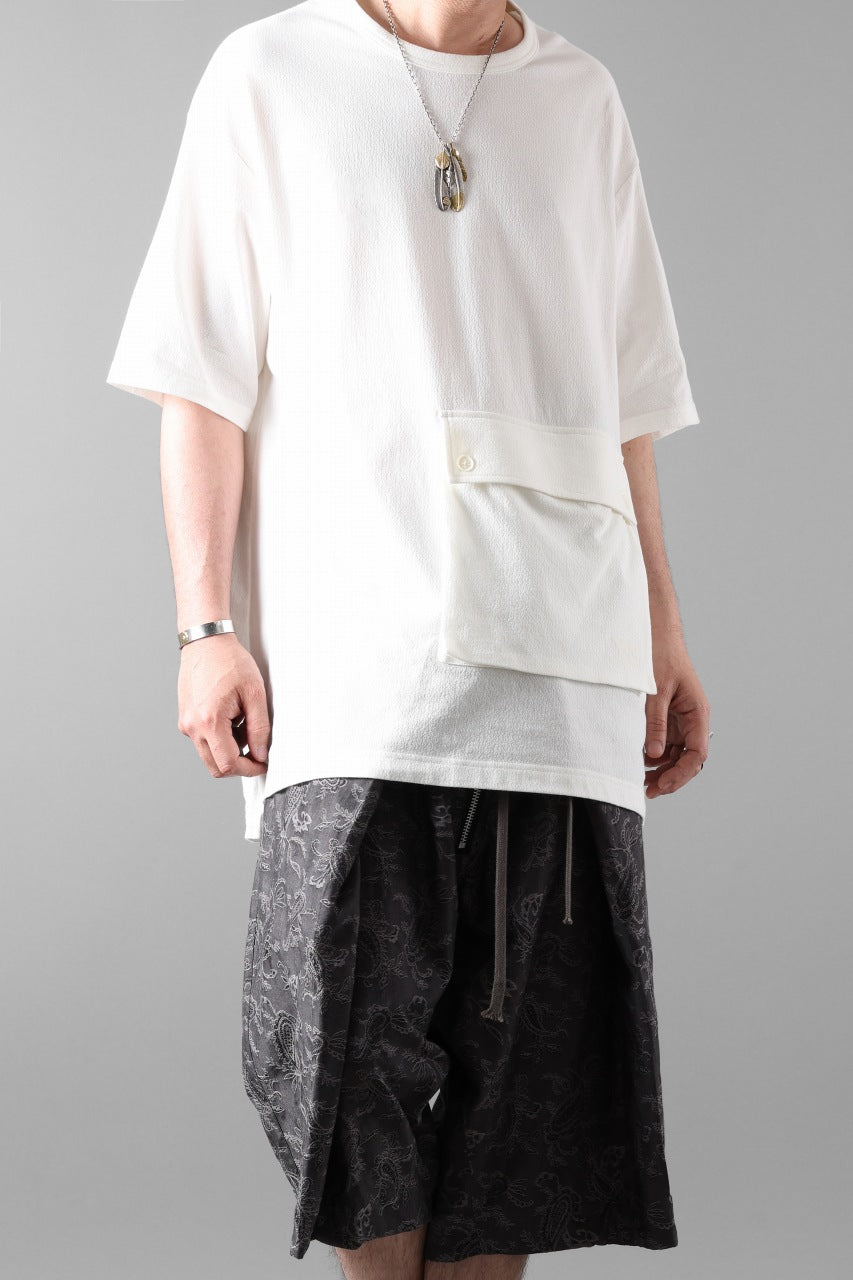 画像をギャラリービューアに読み込む, Y-3 Yohji Yamamoto POCKET S/S TEE / CREPE COTTON JERSEY (OFF WHITE)