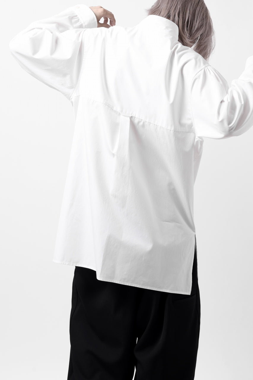 画像をギャラリービューアに読み込む, Y's for men CROSSED CHEST POCKET SHIRT / COTTON BROAD (WHITE)